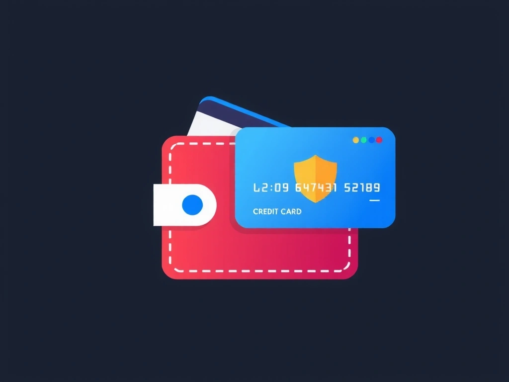 Icona di un portafoglio e una carta di credito, che simboleggiano le transazioni